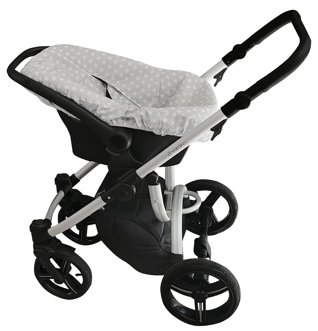 Autositzbezug für Babys Universal Gruppe 0/0 + Baumwolle ideal für den Sommer - Marke Vizaro - Blau