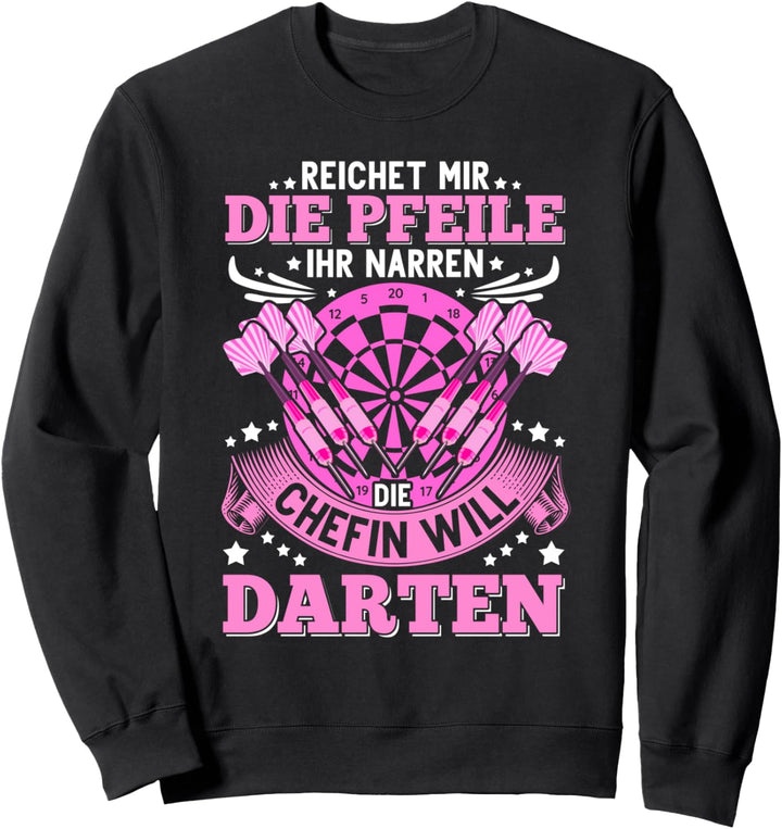 Dartspieler Geschenk Dart Spruch Dartboard Dartpfeil Darts Sweatshirt