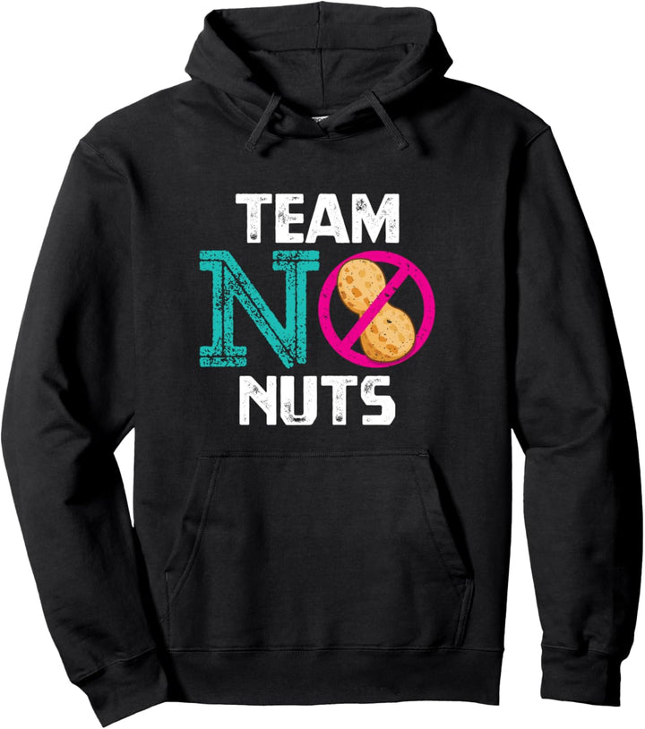 Team No Nuts - Baby Girl - Gender Reveal - Baby Shower Party Pullover Hoodie