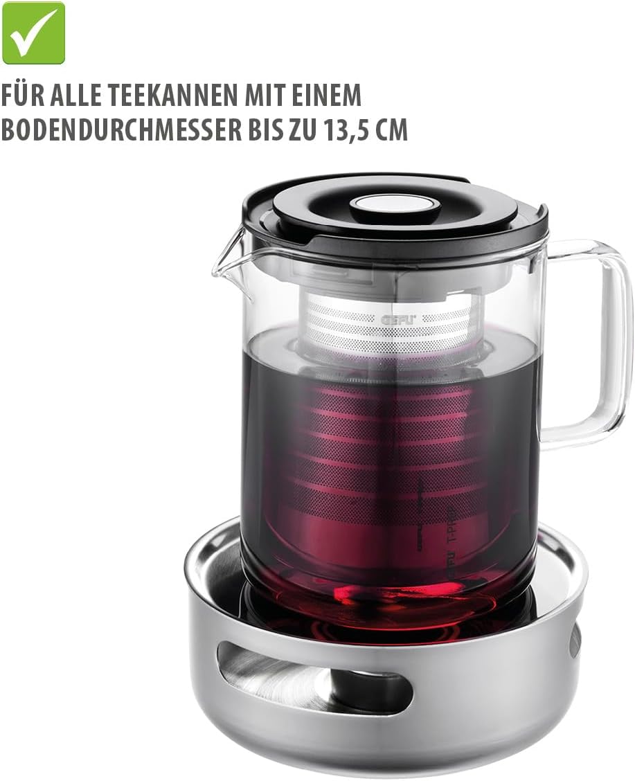 GEFU Stövchen T-PREP – Edelstahl Teewärmer für Langanhaltenden Genuss | Gleichmässige Wärmeverteilun