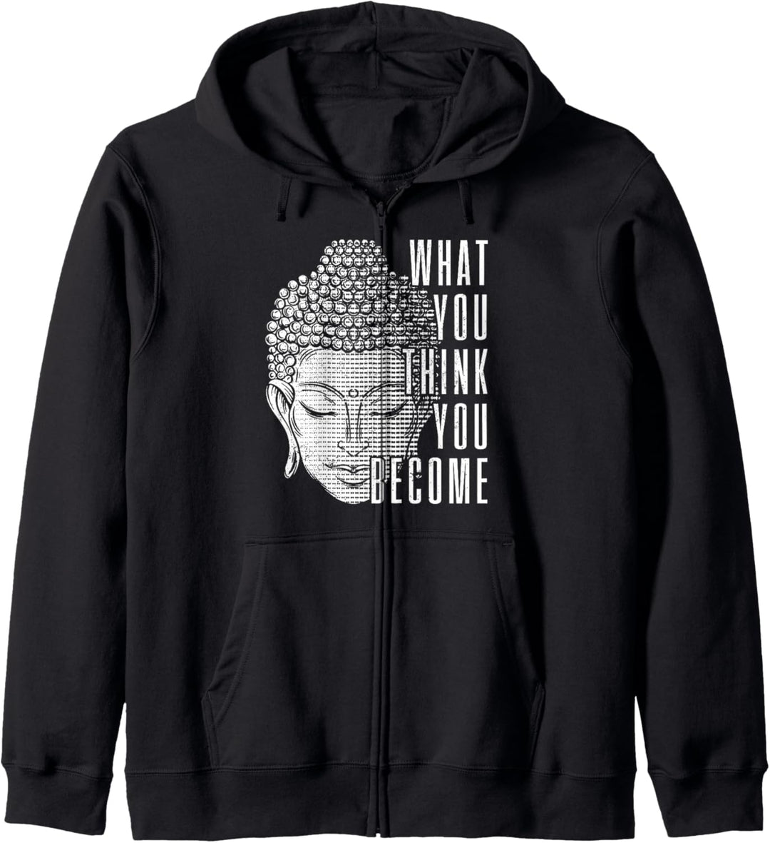 Buddha Spiritueller Spruch Buddhismus Yoga Geschenk Kapuzenjacke