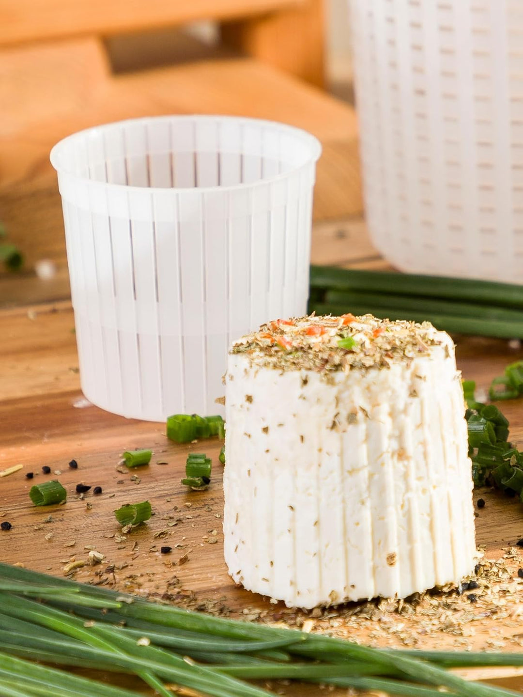 AlcoFermBrew 50 x Käseform 5x5cm - 100g - Ricotta – Käseformen | Korb | Käseherstellung | Lab
