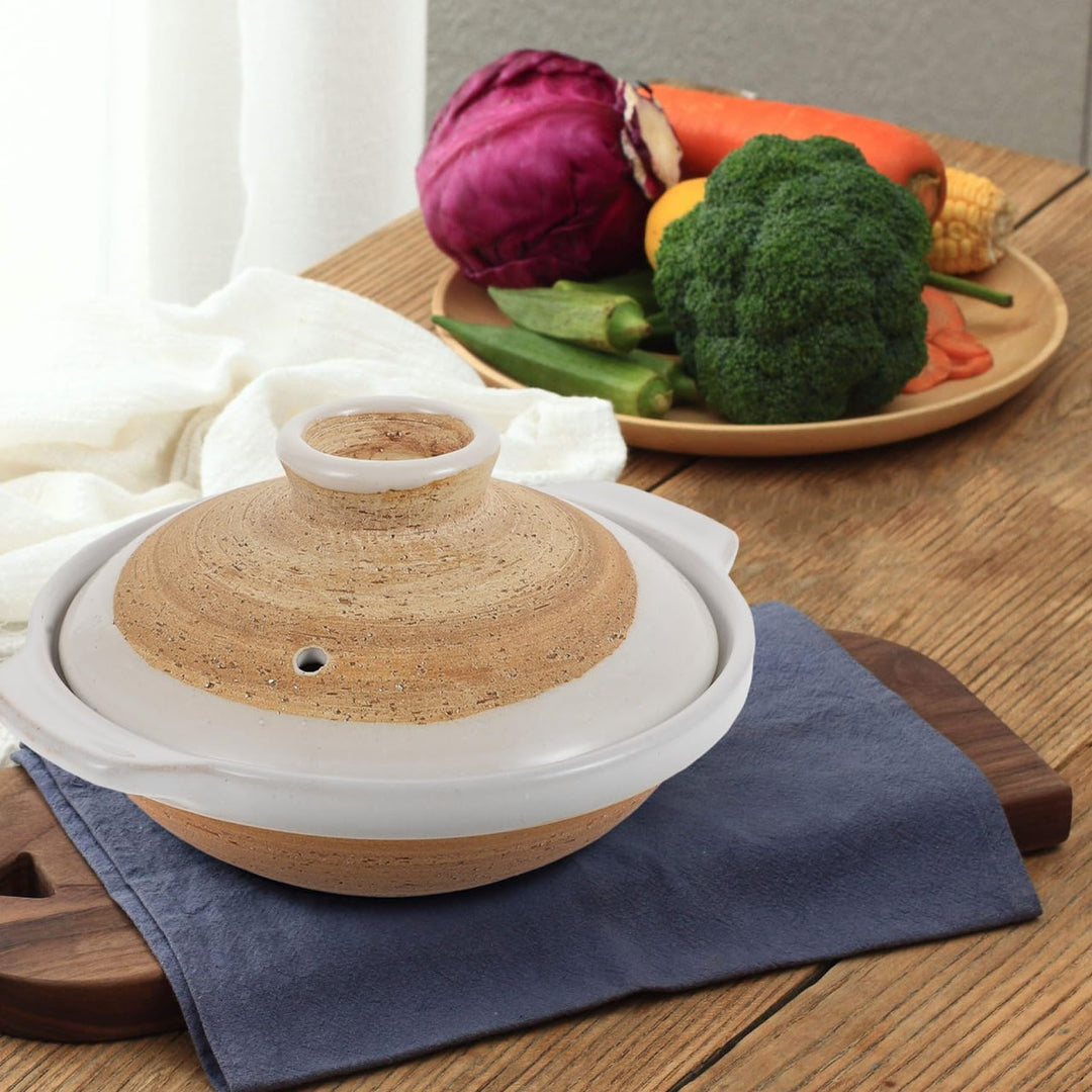 HEMOTON Japanischer Donabe Keramik Claypot Reispopf Mit Deckel Hitzebeständiger Tontopf Für Asiatisc
