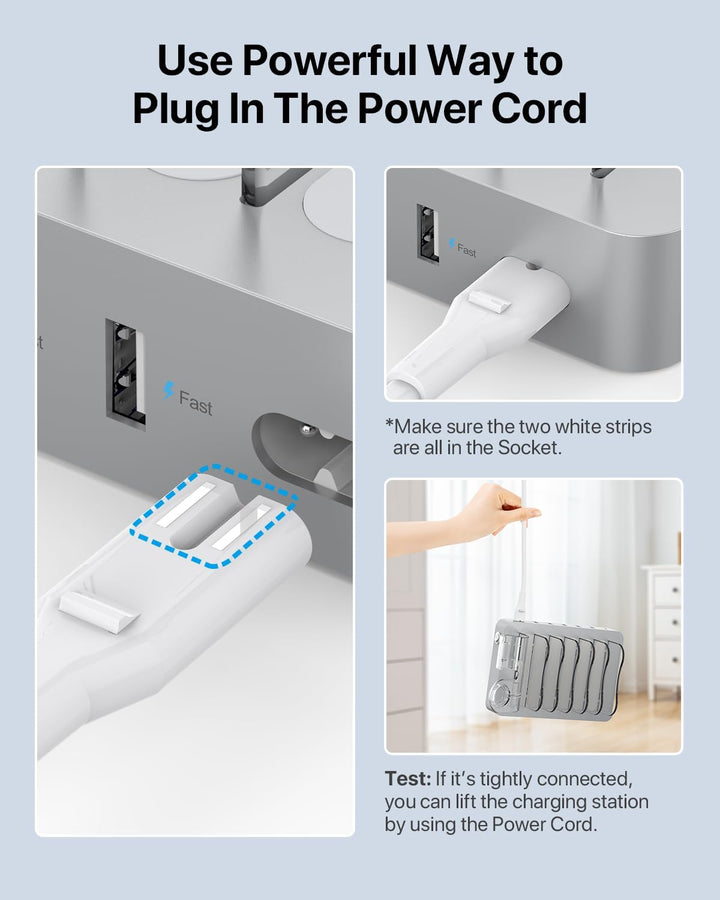 SooPii 60W 6-Port Ladestation für mehrere Geräte, PD 20W USB C Schnellladung für lPhone 14/13/12, 2-