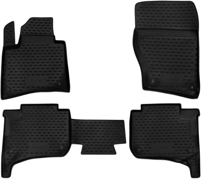 Element Passgenaue Premium Antirutsch Gummimatten Fussmatten für VW Touareg II Jahr: 10-18