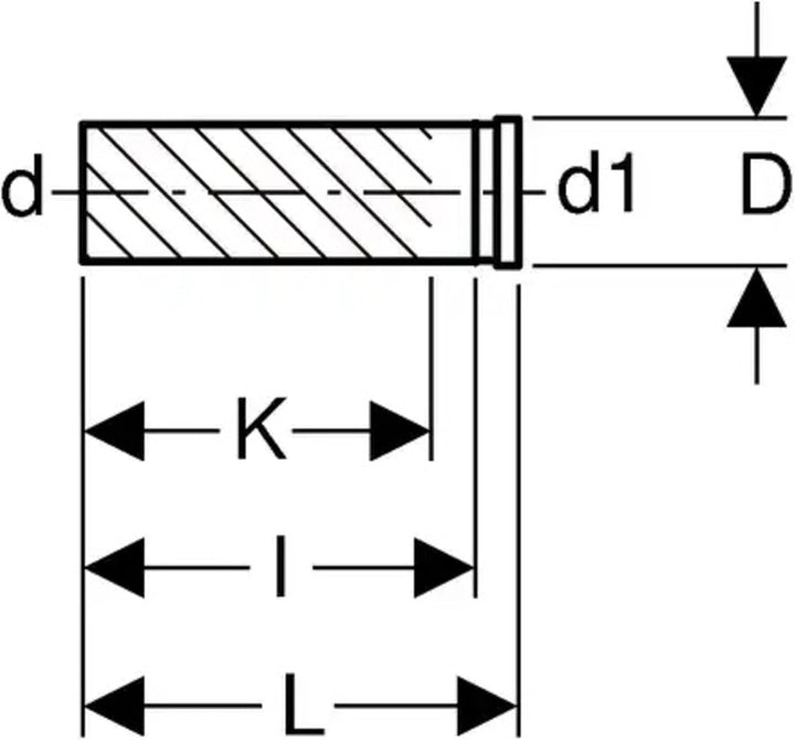 Geberit Wand-WC-Anschluss-Stück m Dichtung DN 90x90
