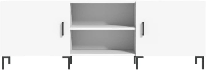TV-Schrank, weiss, 150 x 30 x 50 cm, Holz, mehrschichtig, Eisen, TV-Schrank, TV-Konsole, Unterschran