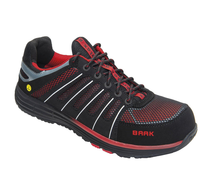 BAAK Sicherheitshalbschuhe S1P "Red" Go and Relax. 1 Stück. 43. schwarz/rot. 71502 43 EU, 43 EU