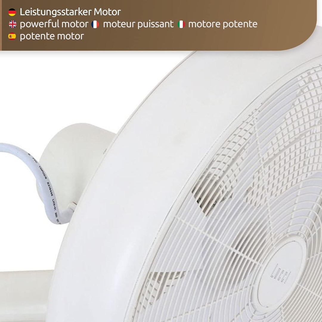 Lucci air Wandventilator Breeze, Ventilator inkl. Fernbedienung, Wandlüfter mit Schwenkautomatik, Ø