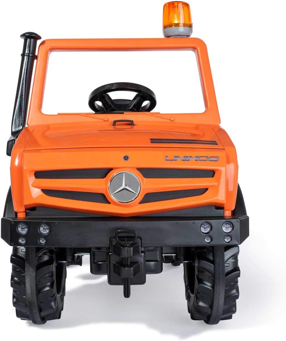 Rolly Toys Unimog Service Tretauto ab 3 Jahren | Auto zum selber fahren mit Flüsterlaufreifen und Bl