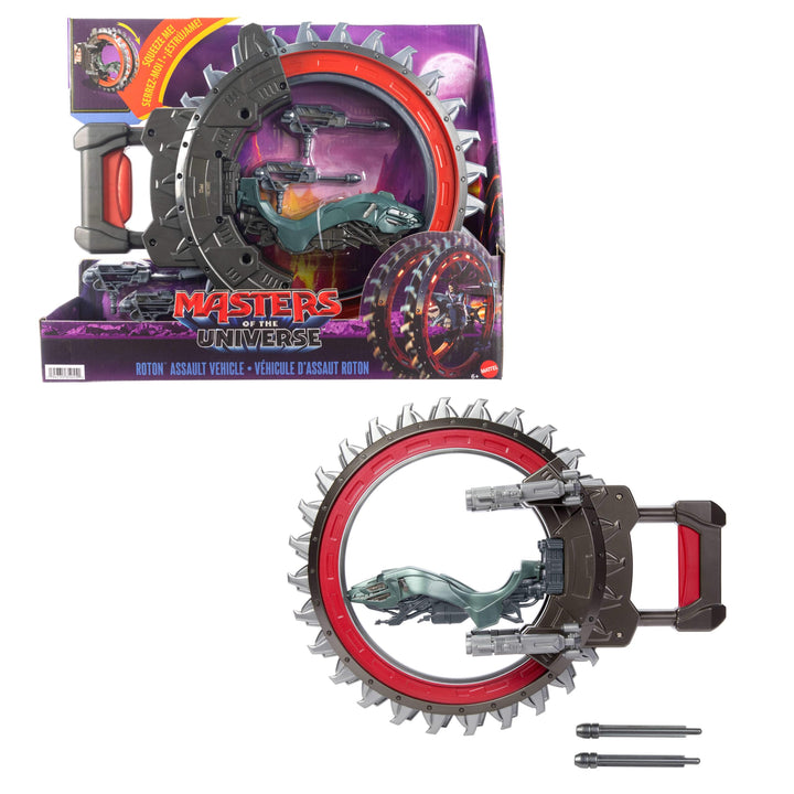 Masters of the Universe Film 2026 ca. 14 cm grosses Roton-Fahrzeug, 2 Rotorblätter und Blaster mit 4