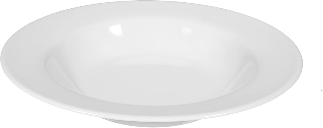 Seltmann Weiden Suppenteller 23 cm Fahne 6 Stück Rondo Weiss Uni 7
