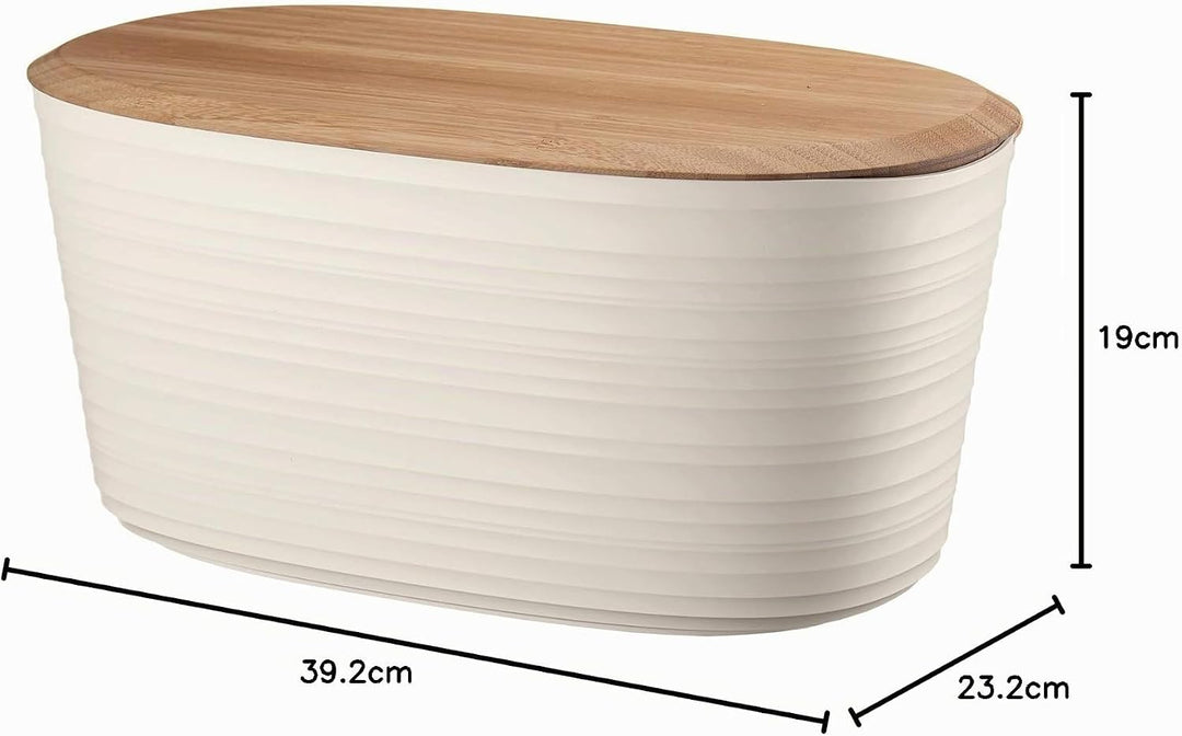 Guzzini - Tierra, Brotkasten - Milchweiss, 39,2 x 23,2 x h19cm | 10lt - 179600156 One Size Weiss, On