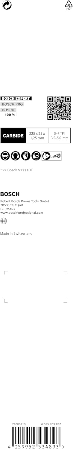 Bosch Professional 3x Expert ‘Wood with Metal Demolition’ S 1167 XHM Säbelsägeblatt (für Holz mit zä