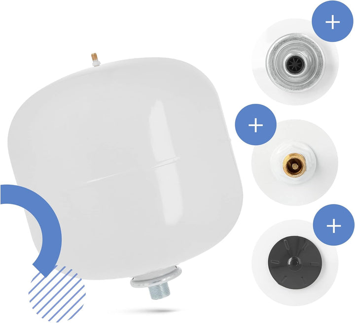 Instalguru Trinkwasser-Ausdehnungsgefäss Druckbehälter Geschlossenes System Vertikal Starke Stahl-Gu