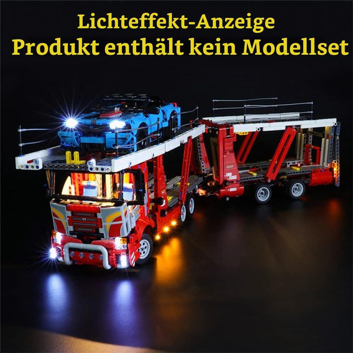 GEAMENT LED Licht-Set Kompatibel mit Lego Autotransporter (Car Transporter) - Beleuchtungsset für Te
