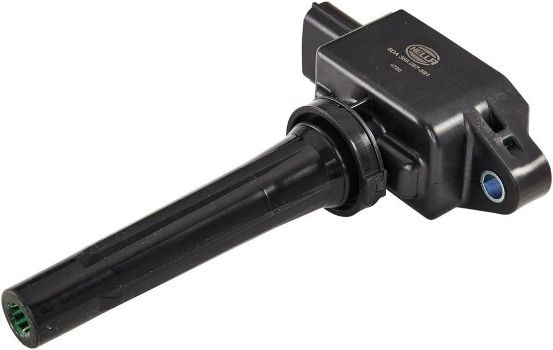 HELLA 5DA 358 057-591 Zündspule - 4-polig - Kerzenschachtzündspule - geschraubt