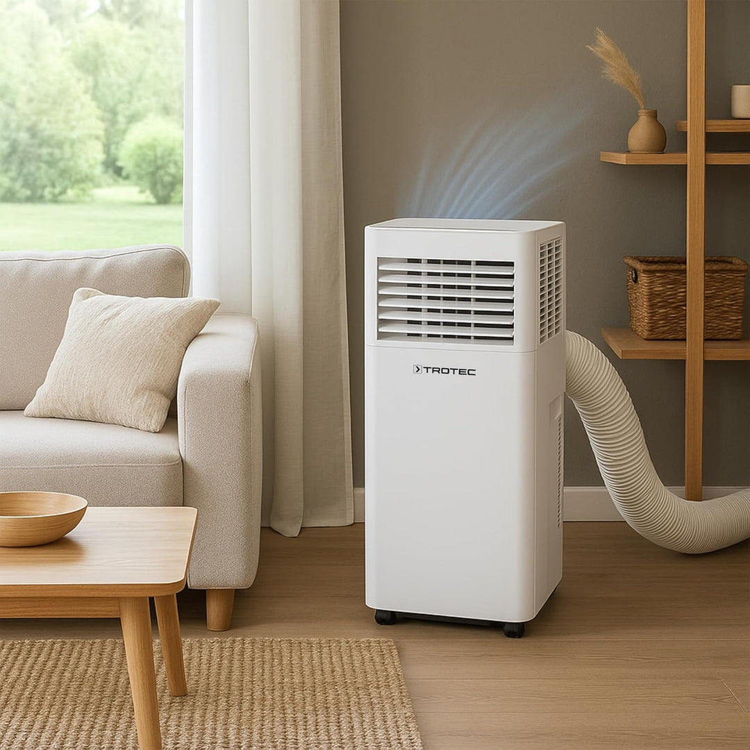 TROTEC Klimagerät PAC 2015 E – 2,1 kW (7.200 BTU), für Räume bis 65 m³, 3-in-1: Kühlung, Ventilation