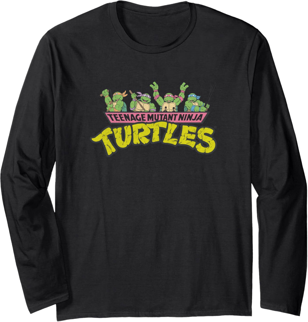 Teenage Mutant Ninja Turtles Classic Group Logo Langarmshirt