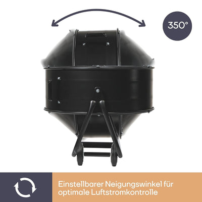 Perel TOOL173 Haushalts-Lamellenlüfter 330W Schwarz - Ventilatoren (Schwarz, 330 W, 220 - 240, 755 m