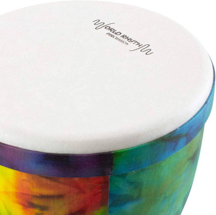 World Rhythm Djembe aus PVC, 20,3 cm, regenbogenfarben Regenbogen 8 Zoll Synthetisch vorgeformt, Reg