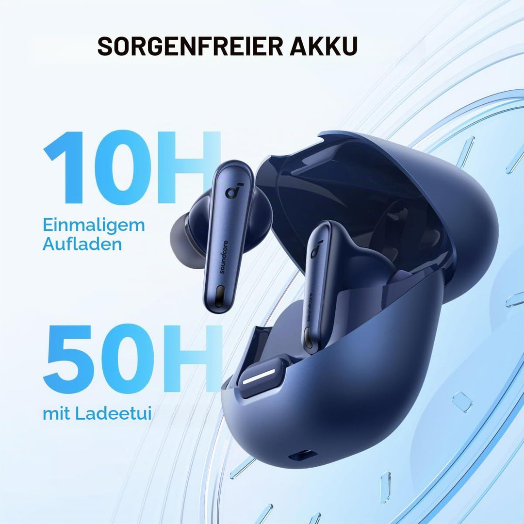 soundcore by Anker Liberty 4 NC Bluetooth-Kopfhörer mit Geräuschunterdrückung, 98,5% Noise Cancellin
