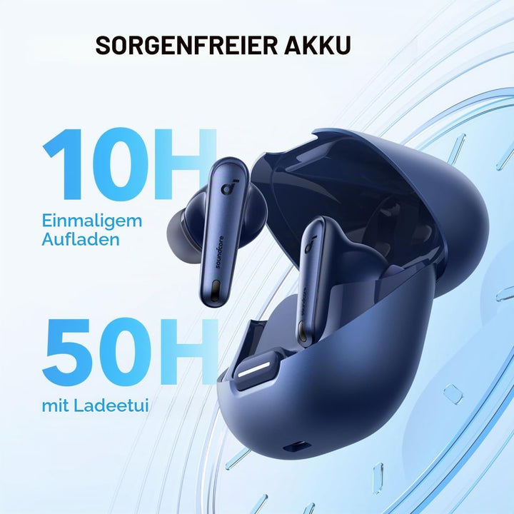 soundcore by Anker Liberty 4 NC Bluetooth-Kopfhörer mit Geräuschunterdrückung, 98,5% Noise Cancellin