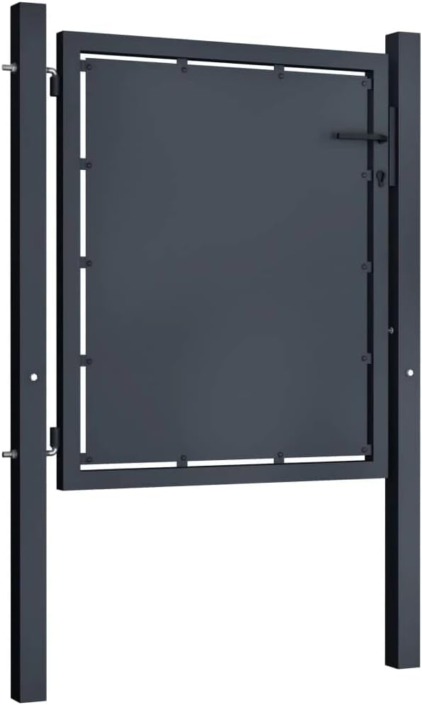 vidaXL Gartentor Gartentür Hoftor Hoftür Gartenpforte Zauntor Zauntür Einzeltor Tor Garten Zaun Pfor