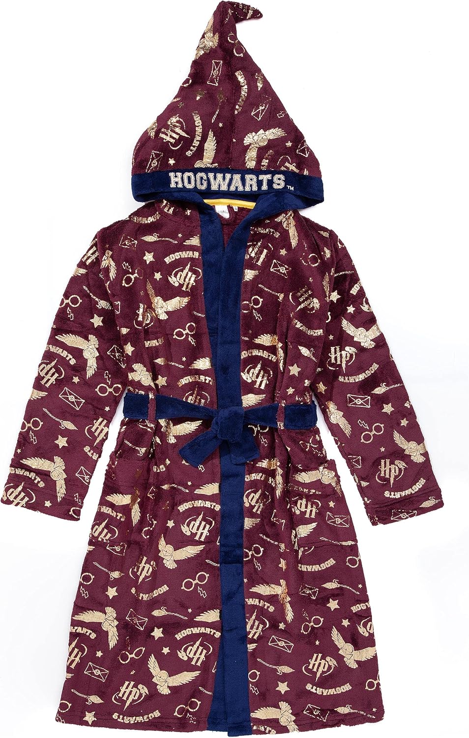 Harry Potter-Bademantel für Mädchen | Kinder Zwei Optionen Rot Hogwarts ODER Blau Hedwig Pyjama-Robe