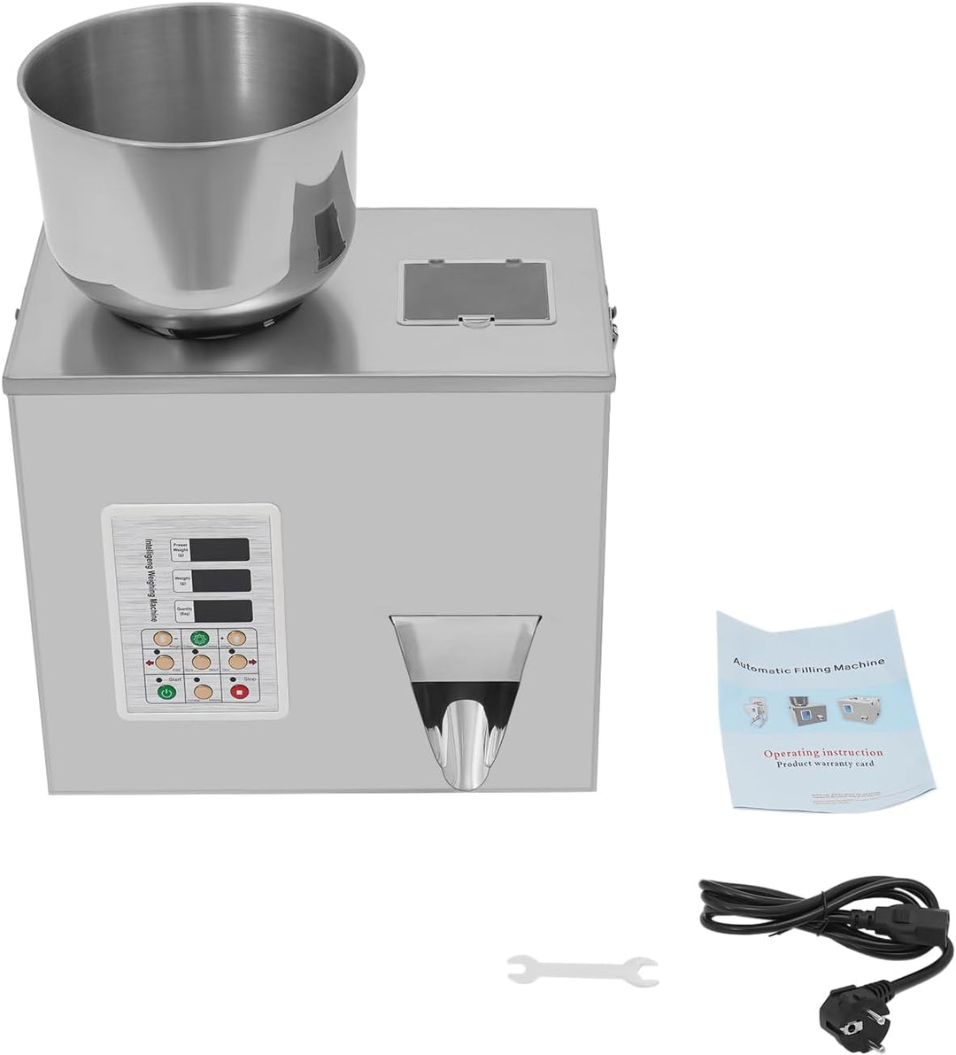 Abfüllmaschine, Verpackungsmaschine, Dosieranlage, 1-50g &amp; 2-5s/Beutel &amp; LCD Display, Edelstahl, für