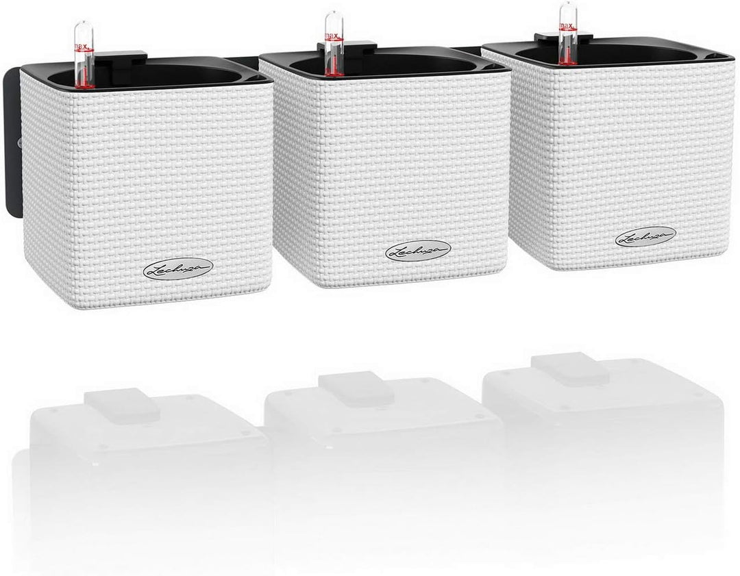 LECHUZA CUBE Color Green Wall Home Kit weiss 13398 48x14x10 cm Weiss, 48x14x10 cm Weiss