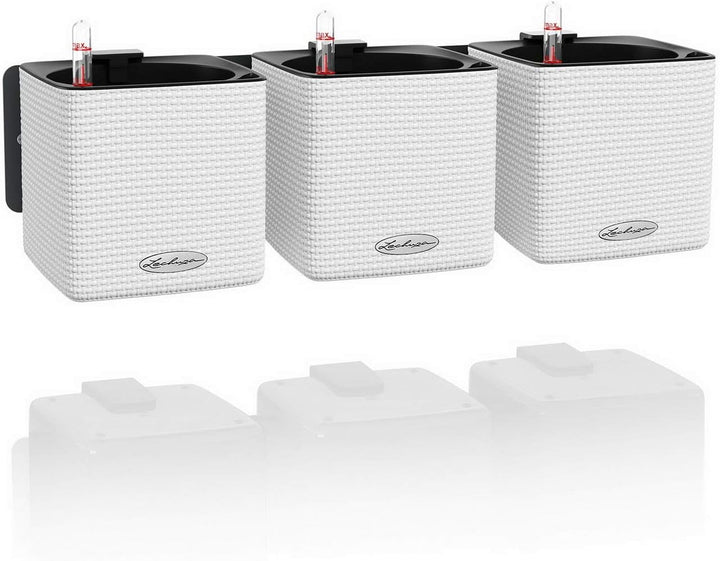 LECHUZA CUBE Color Green Wall Home Kit weiss 13398 48x14x10 cm Weiss, 48x14x10 cm Weiss