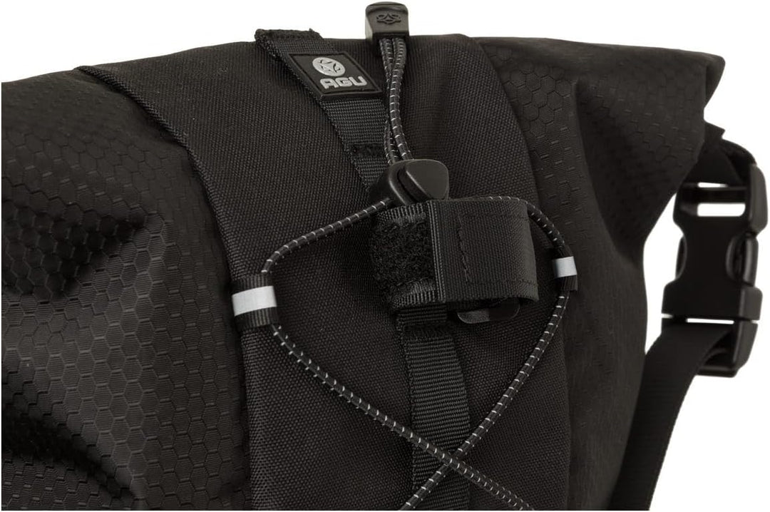AGU Seat-Pack Satteltasche Fahrrad, 10L Fahrradtasche Sattel für Bikepacking, Wasserabweisend, Refle