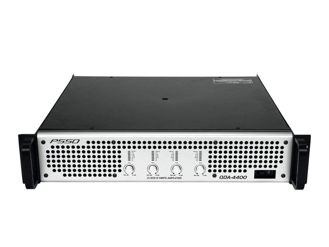 PSSO QDA-4400 4-Kanal-Endstufe | Verstärker mit Schaltnetzteil, 4 x 1100 W / 4 Ohm, 4 x 650 W / 8 Oh