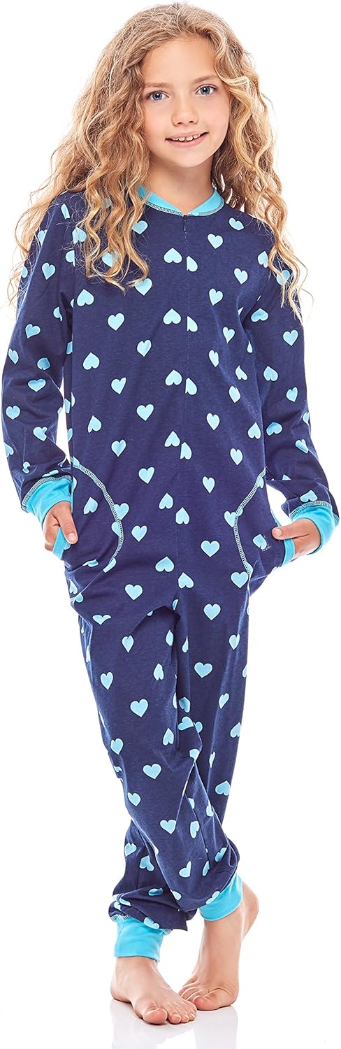 Merry Style Mädchen Schlafoverall Jumpsuit Mädchen Bequeme und warme Schlafanzug Kinder MS10-186 110
