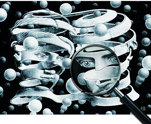 Giallobus - Bild - Druck AUF LEINWAND - Escher - Bond of Union - 50 x 70 cm, 50 x 70 CM