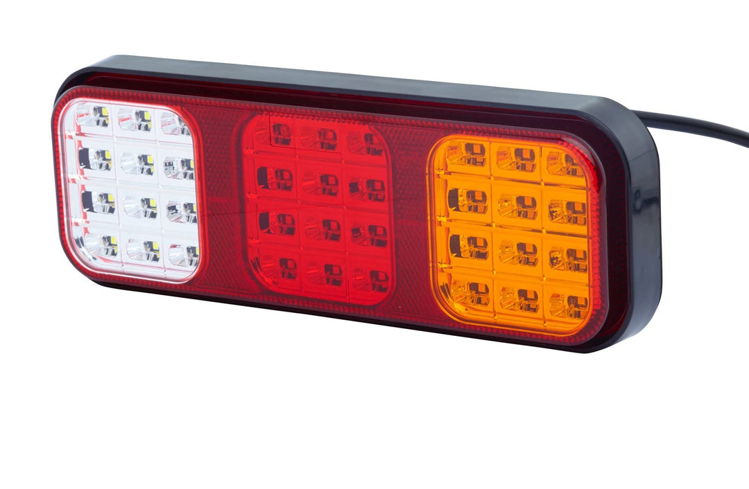 HELLA - Heckleuchte - Valuefit - LED - 24/12V - Anbau/geschraubt - Lichtscheibenfarbe: mehrfarbig -