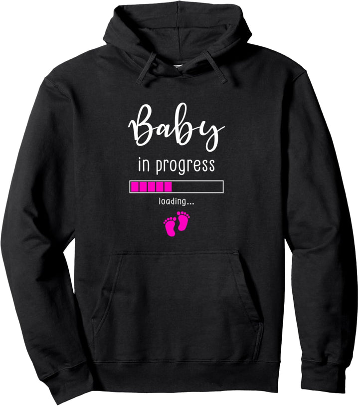 Schwangerschaft | Werdende Mütter Geschenk Baby in Progress Pullover Hoodie