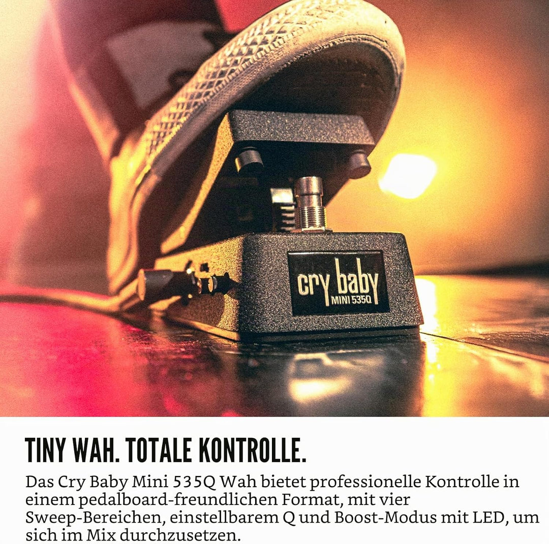 Jim Dunlop JD-CBM535Q Effektpedal für Cry Baby WAH Mini Gitarre
