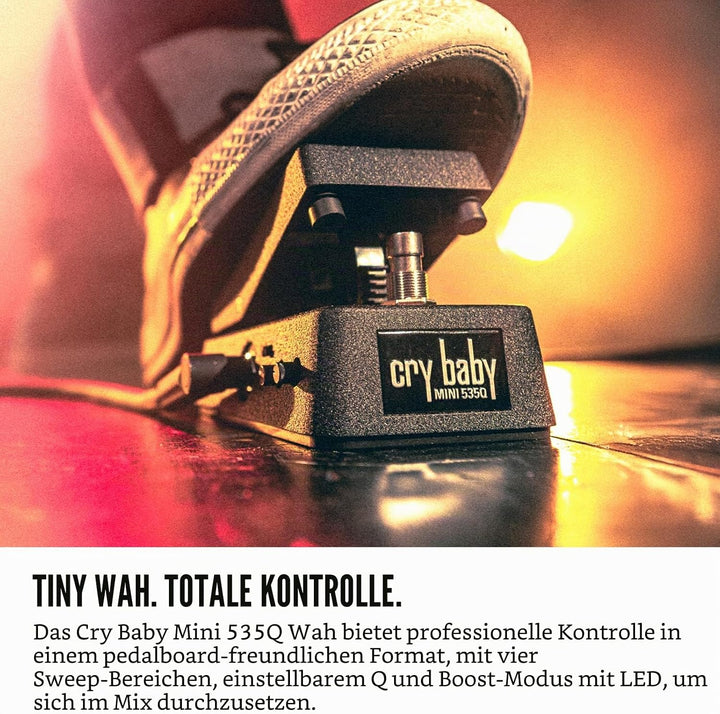 Jim Dunlop JD-CBM535Q Effektpedal für Cry Baby WAH Mini Gitarre