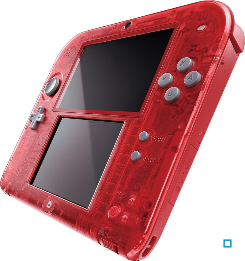 Nintendo 2DS (Transparent Rot) inkl. Pokemon Omega Rubin