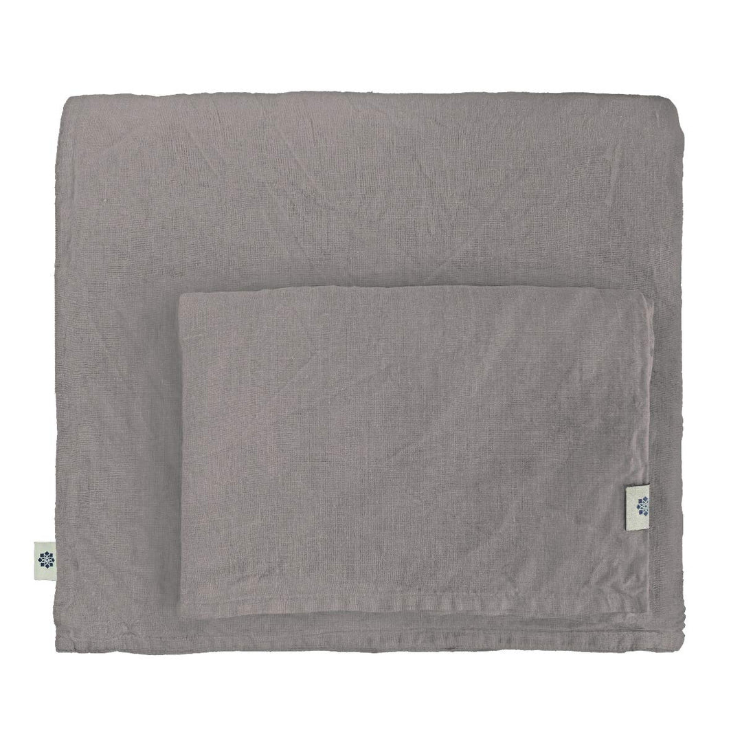 Linen &amp; Cotton Weicher Griff Bettwäsche Set Alicia - 100% Leinen Gewaschen, Taupe (200 x 200 cm) Bet
