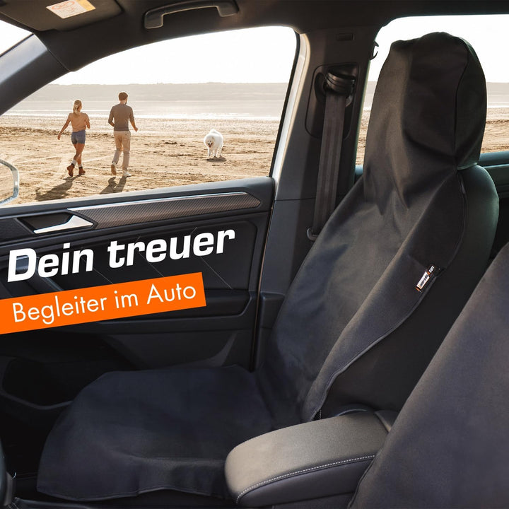 Upgrade4cars 2 x wasserdichter Autositzschoner für Vordersitze aus Oxford | Fahrersitz Schonbezug fü