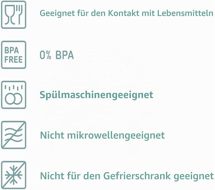 Mepal | Modula Vorratsdose Set | 425 ml | Kunststoffbehälter mit Deckel | 4 Stück | ideal zur Aufbew