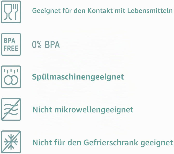 Mepal | 7-tlg. Set Vorratsdosen mit Deckel - Lebensmittelbehälter Rechteckig - Küchenorganizer aus K