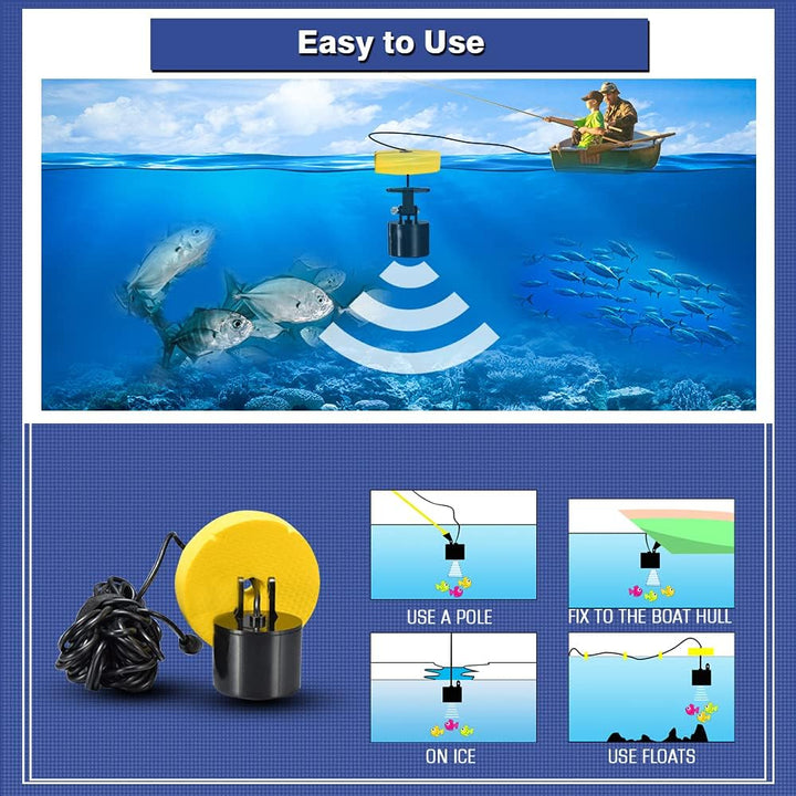 LUCKY Kajak Tragbares Fisch Tiefenmesser Wasser Handlich Fisch Finder Sonar Giessbar Kajak Boote Fis