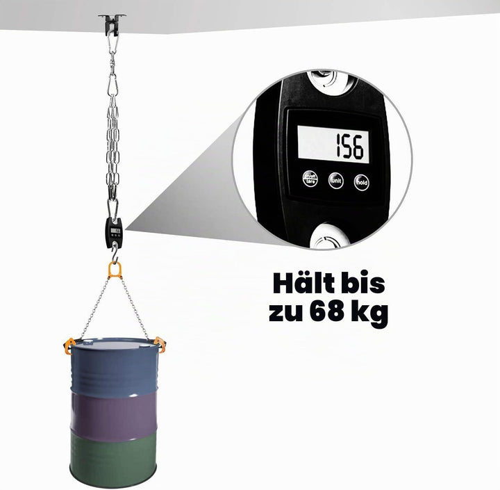 Yes4All Premium 4-Punkt Stahlkette für Boxsäcke und Deckenhaken Aufhängung - 360° Rotation - Boxsack