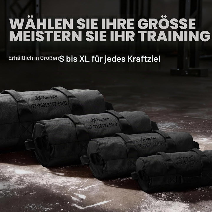 Yes4All Sandsäcke zum Trainieren, verstellbare Sandsäcke für Krafttraining mit Griffen, mehrere Farb