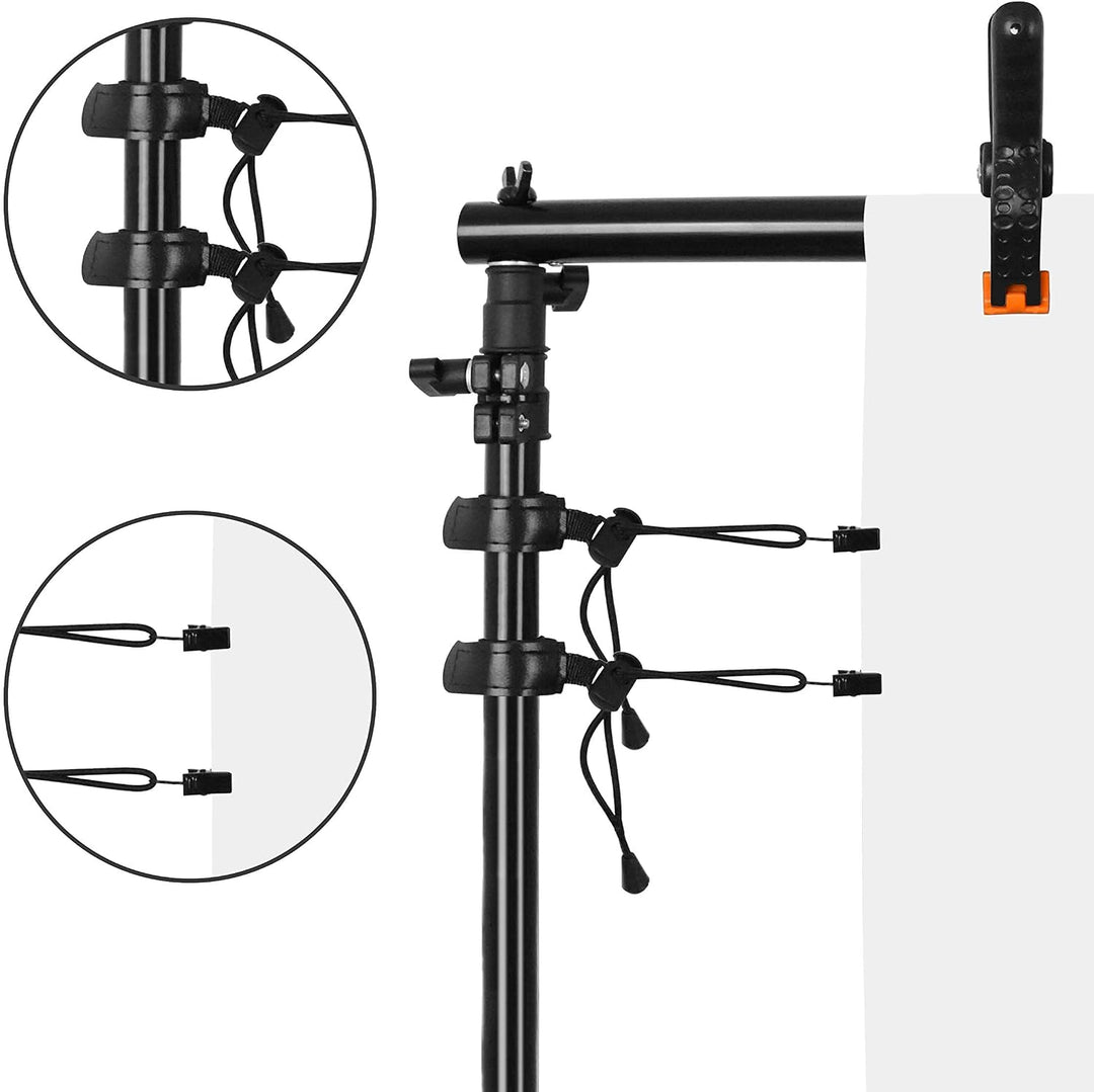 EMART Klemmzwingen Set, Klammern Fotohintergrund Gross und Hintergrund Klammer Halter für Fotowand H