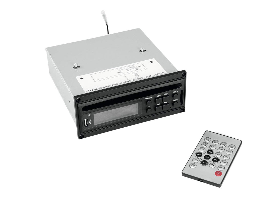OMNITRONIC MOM-10BT4 CD-Player mit USB & SD | CD-/MP3-Player-Einbaumodul mit SD-Kartensteckplatz und